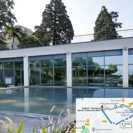 T3 Duplex Thonon Centre - Parking - Gare - Thermes Esterno foto